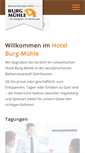 Mobile Screenshot of burgmuehle.de